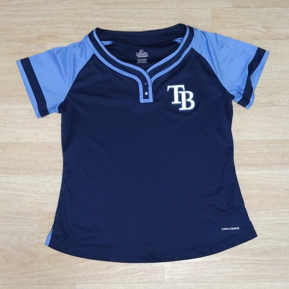 Tampa Bay Rays Majestic Women's Home Cool Base Team Jersey Size XXL